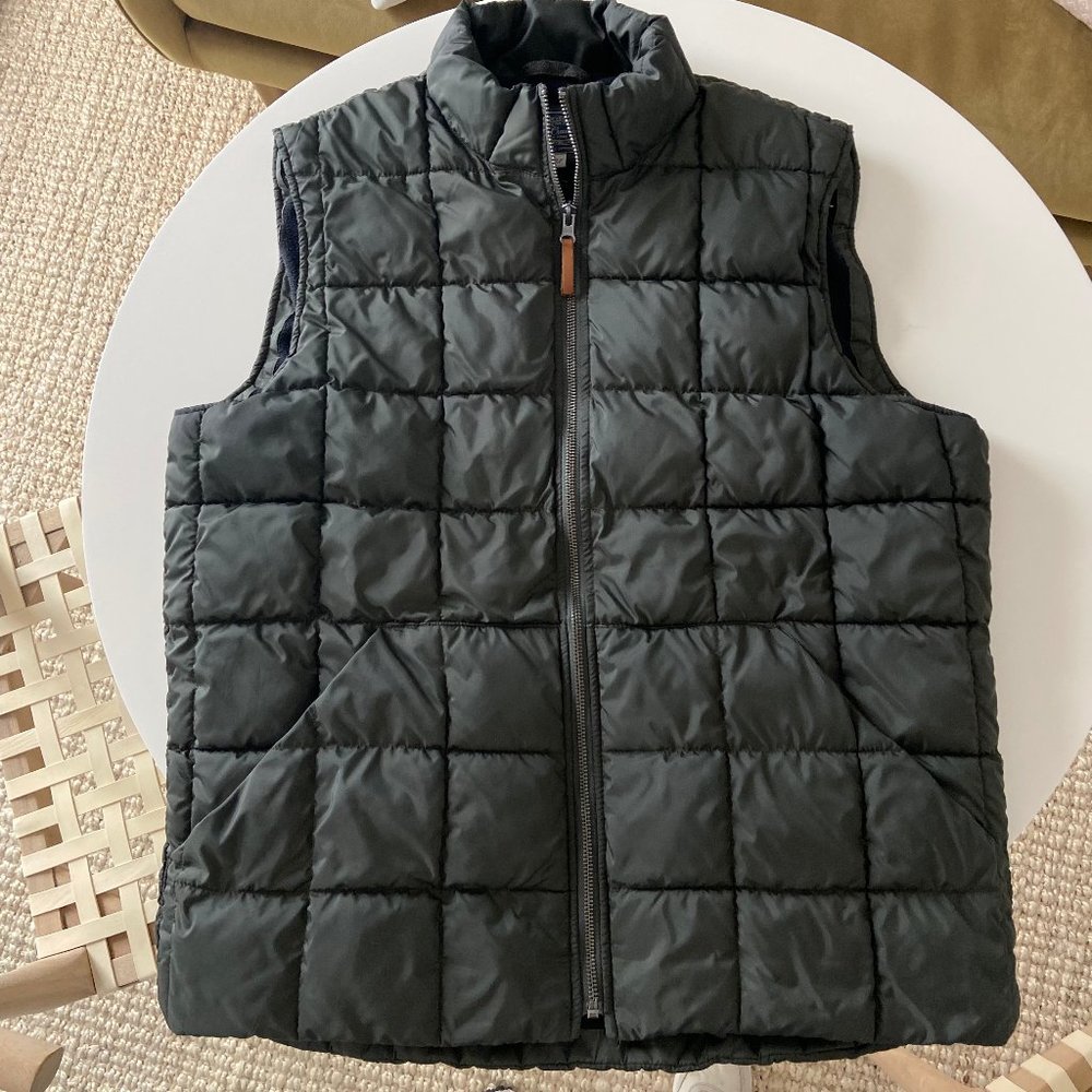 J. Crew Men's Primaloft Quilted Full Zip Vest Large